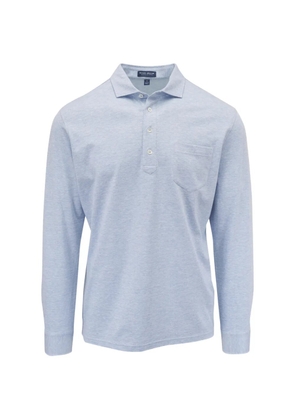 Peter Millar Landon long-sleeve pocket polo shirt - Blue