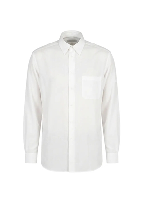 Yohji Yamamoto chest-pocket long-sleeve shirt - White
