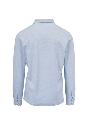 Peter Millar Landon long-sleeve pocket polo shirt - Blue
