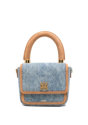 AMIRI micro MA-plaque denim tote bag - Blue