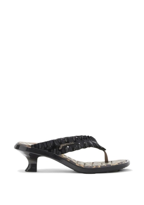 GANNI x Melissa leopard-print heeled sandals - Black