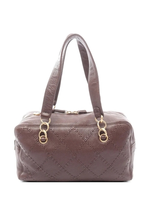 CHANEL Pre-Owned 2003-2004 mini Ultra Stitch leather shoulder bag - Brown