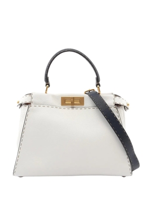 Fendi Pre-Owned 2010 Peekaboo Selleria two-way tote bag - White