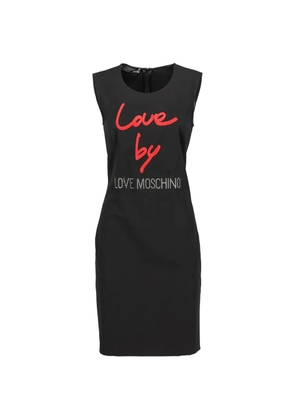 Moschino Pre-Owned embroidered sleeveless dress - Black
