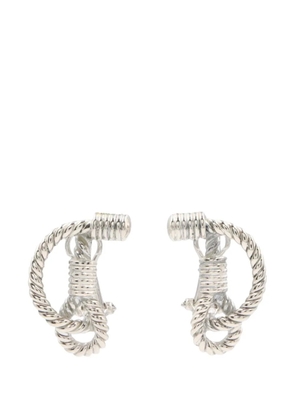 Hermès Pre-Owned rope-effect earrings - Silver