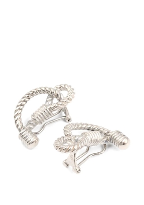 Hermès Pre-Owned rope-effect earrings - Silver