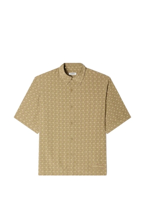 SANDRO loose-fit chain link print shirt - Neutrals