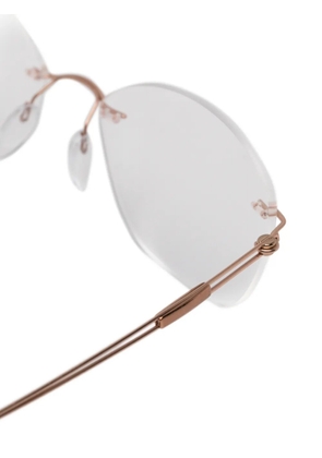 Silhouette rimless cat-eye glasses - Pink