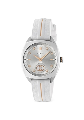 Gucci Interlocking GG-logo 29mm watch - White
