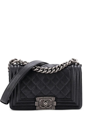 CHANEL Pre-Owned Boy Flap Bag Quilted Caviar Small crossbody bag - Black