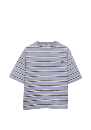 Prada striped cotton jersey T-shirt - Blue