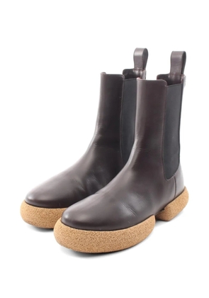 Dries Van Noten Pre-Owned 2020s leather chelsea boots - Brown