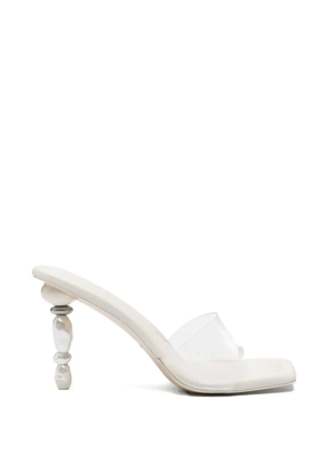 Cult Gaia Mahina pearl-embellished sandals - White
