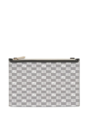 Moreau PM Saint monogram-pattern pouch - White