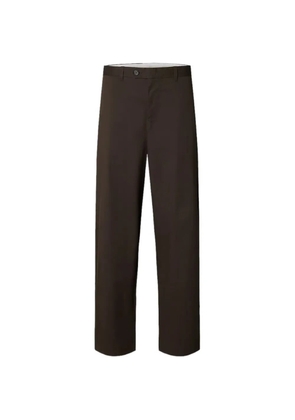 SELECTED Axel Jari wide-leg trousers - Brown