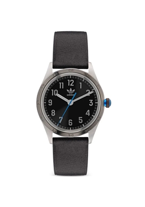 adidas logo-detail 42mm watch - Black