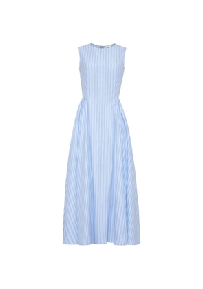Adam Lippes Aliena striped maxi dress - Blue
