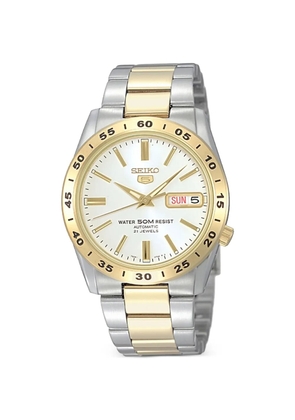 SEIKO PREOWNED Classic logo-detail 38mm watch - White