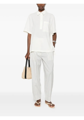 TOTEME chest-pocket polo shirt - Neutrals