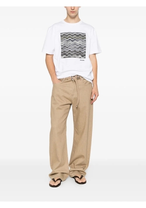 Missoni zigzag-patch T-shirt - White