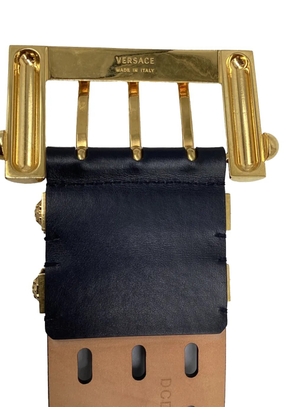 Versace Pre-Owned wide 3-hole belt - Black