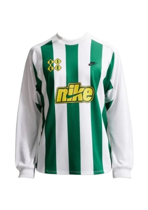 Nike Sportswear Club striped T-shirt - White