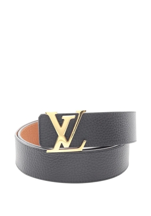 Louis Vuitton Pre-Owned 2018 logo leather belt - Black