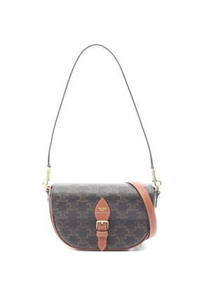 Celine Pre-Owned 2020s Folco Triomphe crossbody bag - Brown
