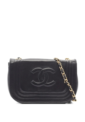 CHANEL Pre-Owned 1986-1988 Coco Mark chain shoulder bag - Black