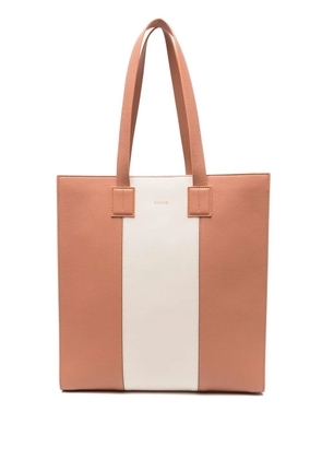 Bally long-handle leather tote bag - Neutrals