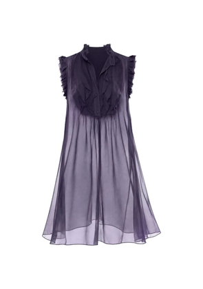 Derek Lam ruffled mini dress - Purple