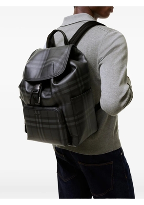 Burberry City Check clip backpack - Black