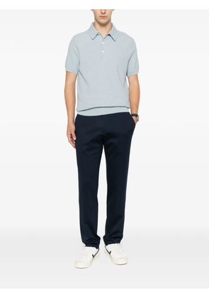 Karl Lagerfeld Road logo-patch tailored trousers - Blue