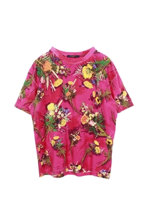 Louis Vuitton Pre-Owned 2010s floral-print T-shirt - Pink