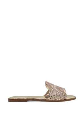 Le Silla Gilda crystal-embellished mesh sandals - Gold