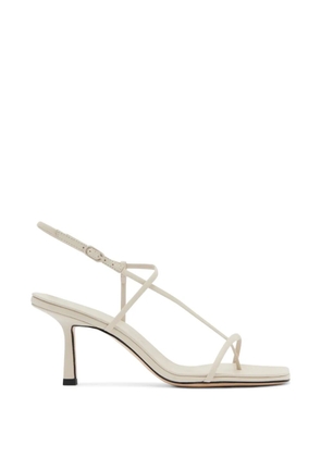 Studio Amelia cross-front leather sandals - Neutrals