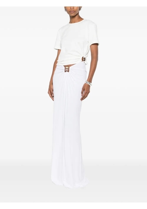 Christopher Esber Orbit ruched T-shirt - White