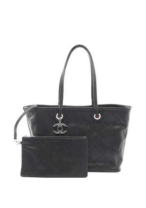 CHANEL Pre-Owned 2014 CC Caviar Wild Stitch On the Road tote bag - Black