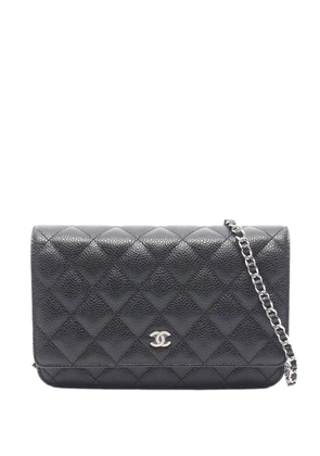CHANEL Pre-Owned 2020 Classic Caviar Wallet On Chain crossbody bag - Black