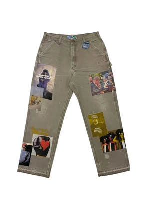 Better with Age patch-detail carpenter trousers - Green