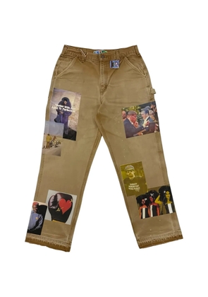 Better with Age patch-detail carpenter trousers - Brown