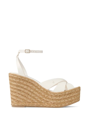Jimmy Choo Korra wedge-heel espadrilles - White