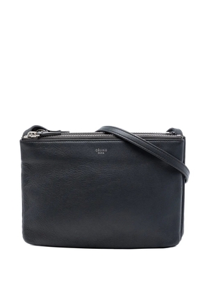 Celine Pre-Owned 2017 Small Lambskin Trio crossbody bag - Black