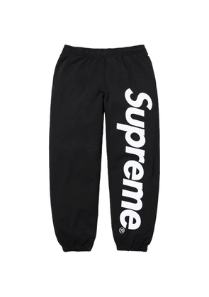 Supreme satin-appliqué track pants - Black