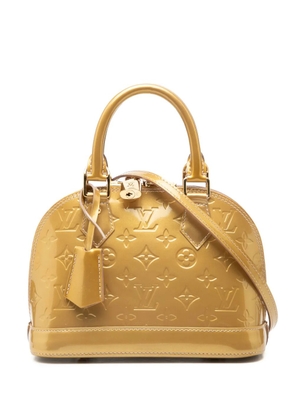 Louis Vuitton Pre-Owned 2012 Monogram Vernis Alma BB satchel - Gold