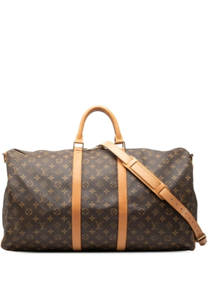 Louis Vuitton Pre-Owned 2005 Monogram Keepall Bandouliere 55 travel bag - Brown