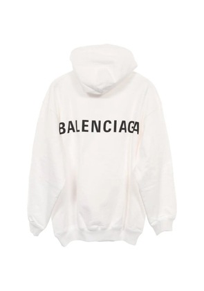Balenciaga Pre-Owned 2010s back logo-print hoodie - White