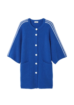 American Vintage Vitow side-stripe cardi-coat - Blue