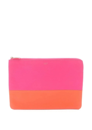 Celine Pre-Owned 2010-2026 Leather Bicolor clutch bag - Pink