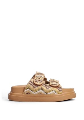 Marc Ellis Calipso 002 touch-strap flat sandals - Neutrals